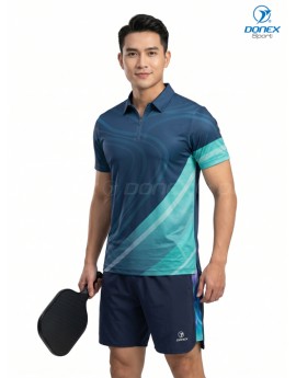 Áo thể thao nam MC-9166-12-01 Navy phối trắng